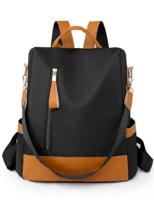 Sac à dos ville nylon compact antivol polyvalent femme - Vue 1 - Sac à dos ville