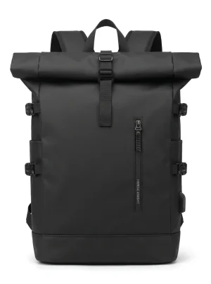 Sac à dos ville polyester 15.6 pouces voyage roll top homme - Vue 1 - Sac à dos ville