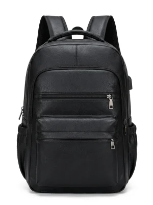 Sac à dos ville polyuréthane 15.6 pouces ordinateur rétro - Vue 1 - Sac à dos ville