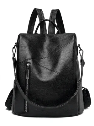 Sac à dos ville polyuréthane sécurité dorsale femme - Vue 1 - Sac à dos ville