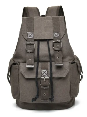 Sac à dos ville toile canvas vintage explorateur unisexe - Vue 1 - Sac à dos ville