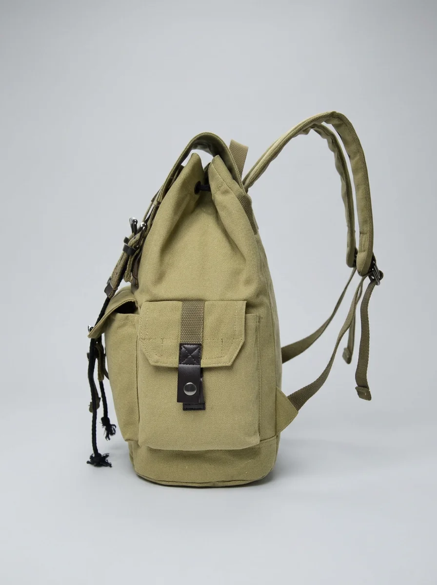 Sac à dos ville toile canvas vintage explorateur unisexe - Vue 11 - Sac à dos ville