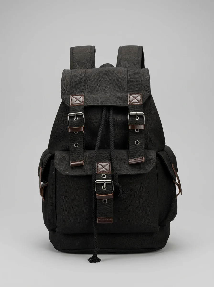 Sac à dos ville toile canvas vintage explorateur unisexe - Vue 13 - Sac à dos ville