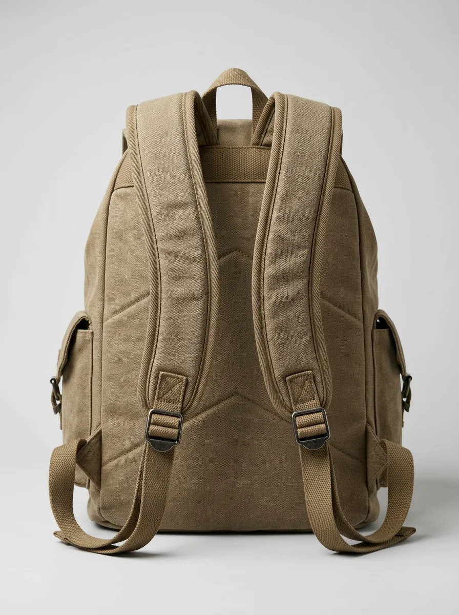 Sac à dos ville toile canvas vintage explorateur unisexe - Vue 6 - Sac à dos ville