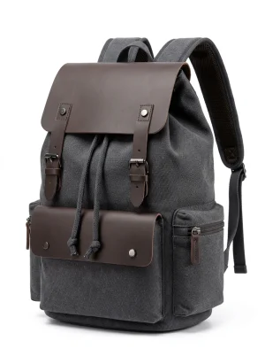 Sac à dos ville toile 15.6 pouces aventurier vintage - Vue 1 - Sac à dos ville